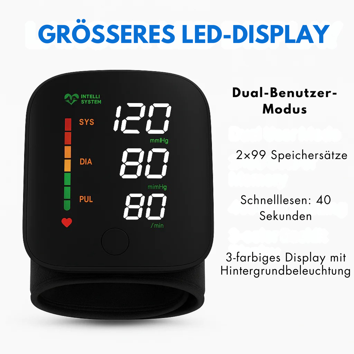 Addima™ – Intelligentes digitales Handgelenk-Blutdruckmessgerät